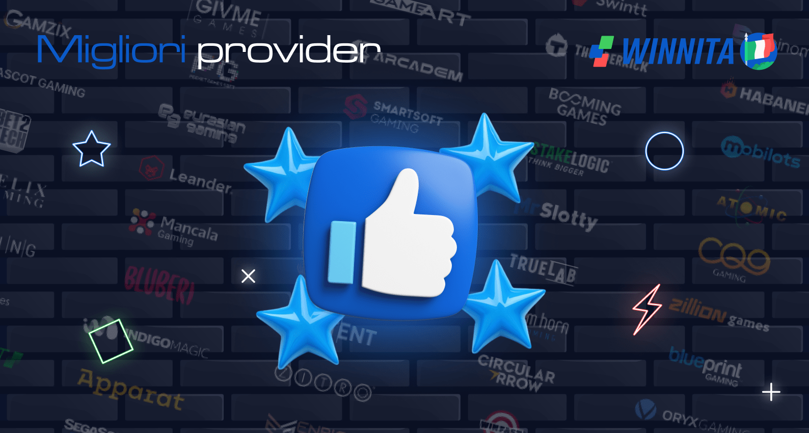 Winnita offre molti sviluppatori di giochi tra cui scegliere